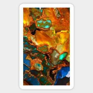 Gemstone Agate Jasper texture 17 Sticker